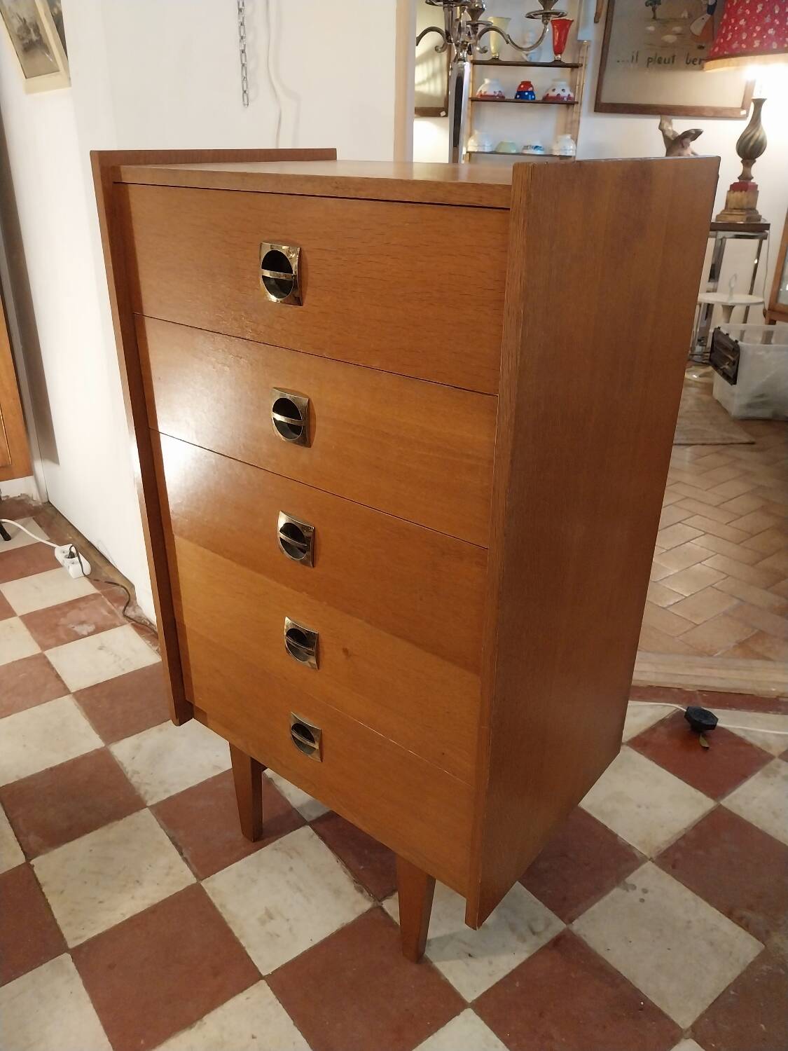 Semainier commode 5 tiroirs