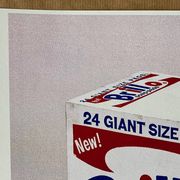 Original vintage pop art poster reissue of Andy Warhol's "Brillo Box 1964".