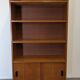 Modernist bookcase in blond oak, 1950s-1960s
