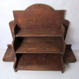 Old atypical wooden shelf