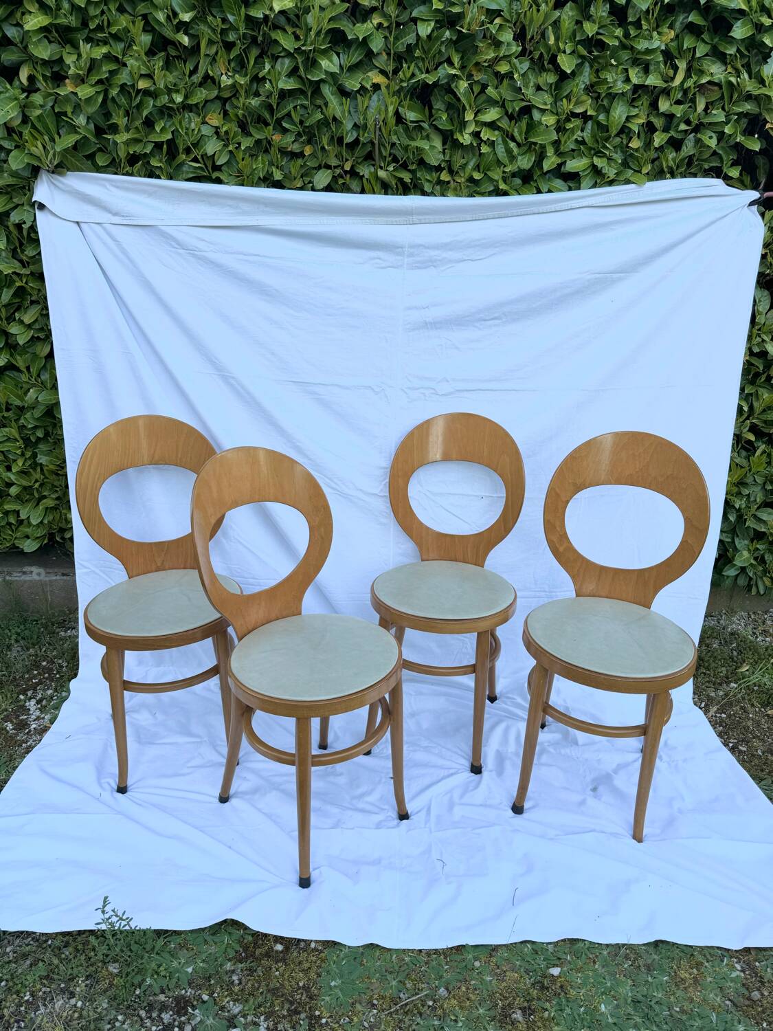 Ensemble de 4 chaises mouette Baumann
