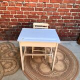 School desk and chair