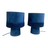 Lampes blue velvet