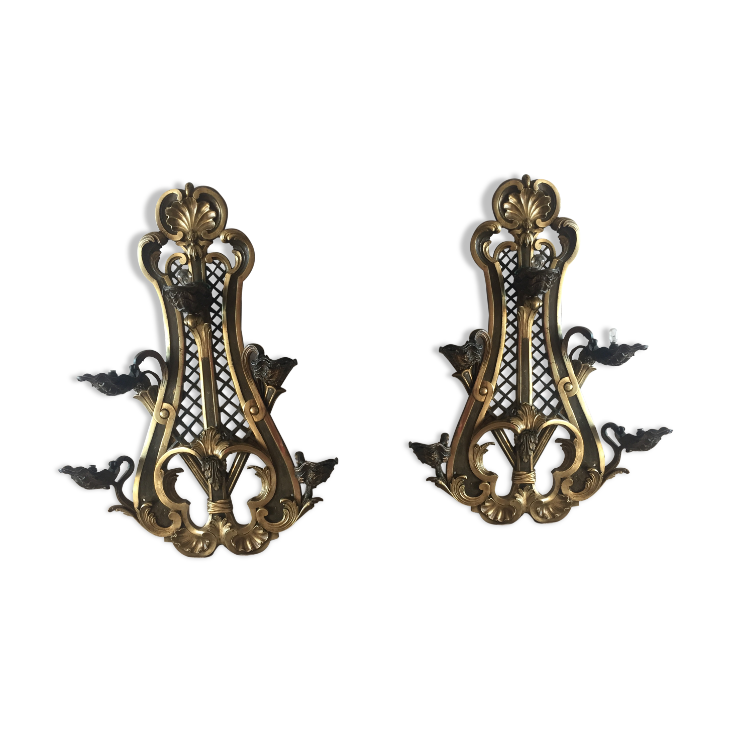 Pair regency sconces