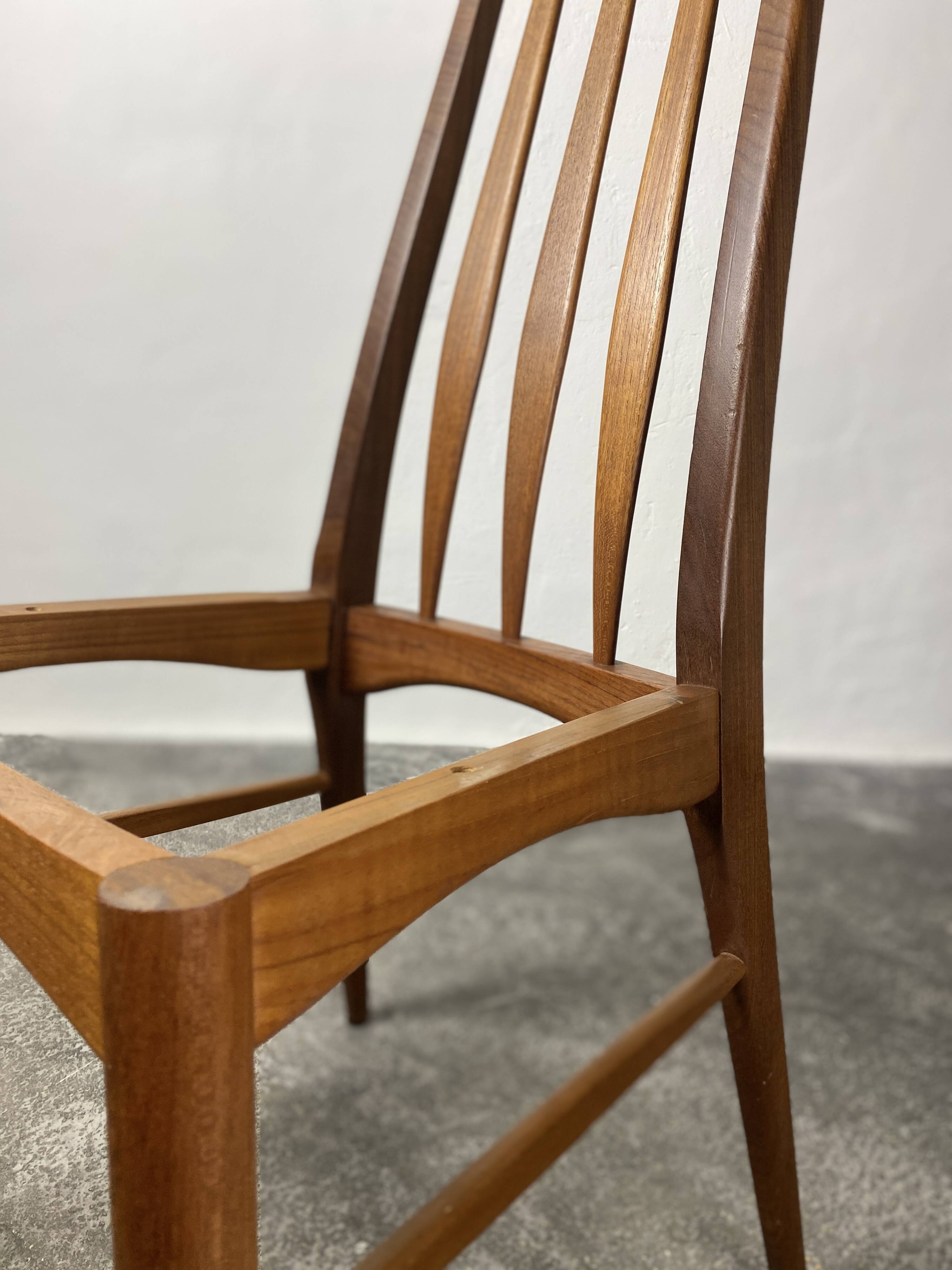 Scandinavian Eva chair by Niels Koefoed, fabric, 1964