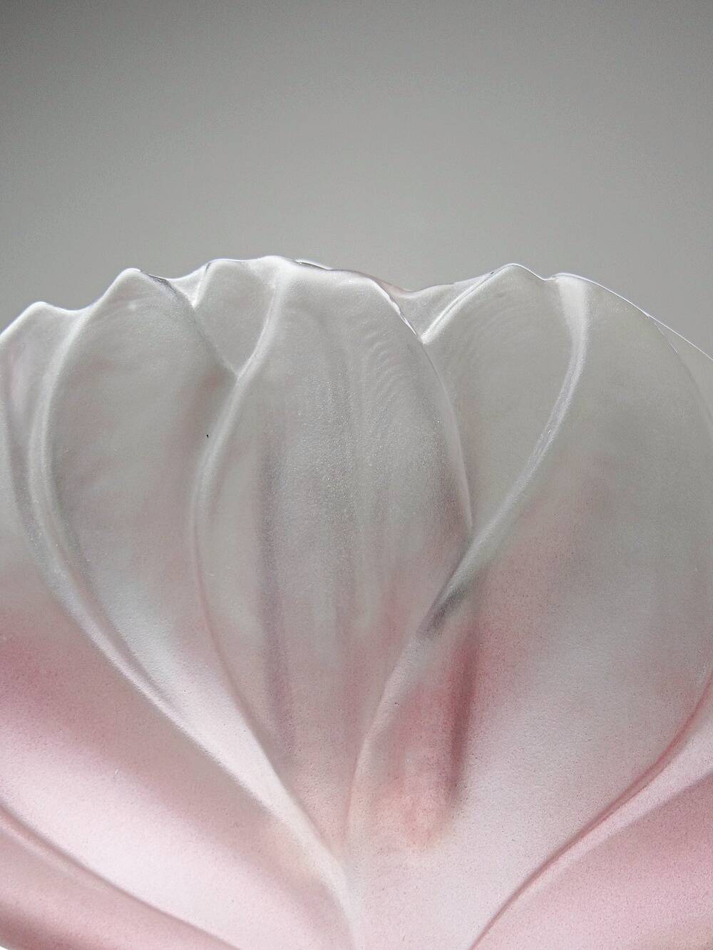 Vase soliflore lotus Walther Glas vintage Allemagne années 70