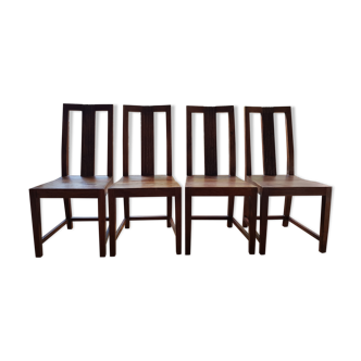 Lot de 4 chaises tribales