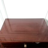 Bedside in lacquered mahogany 1950s, Baguès style