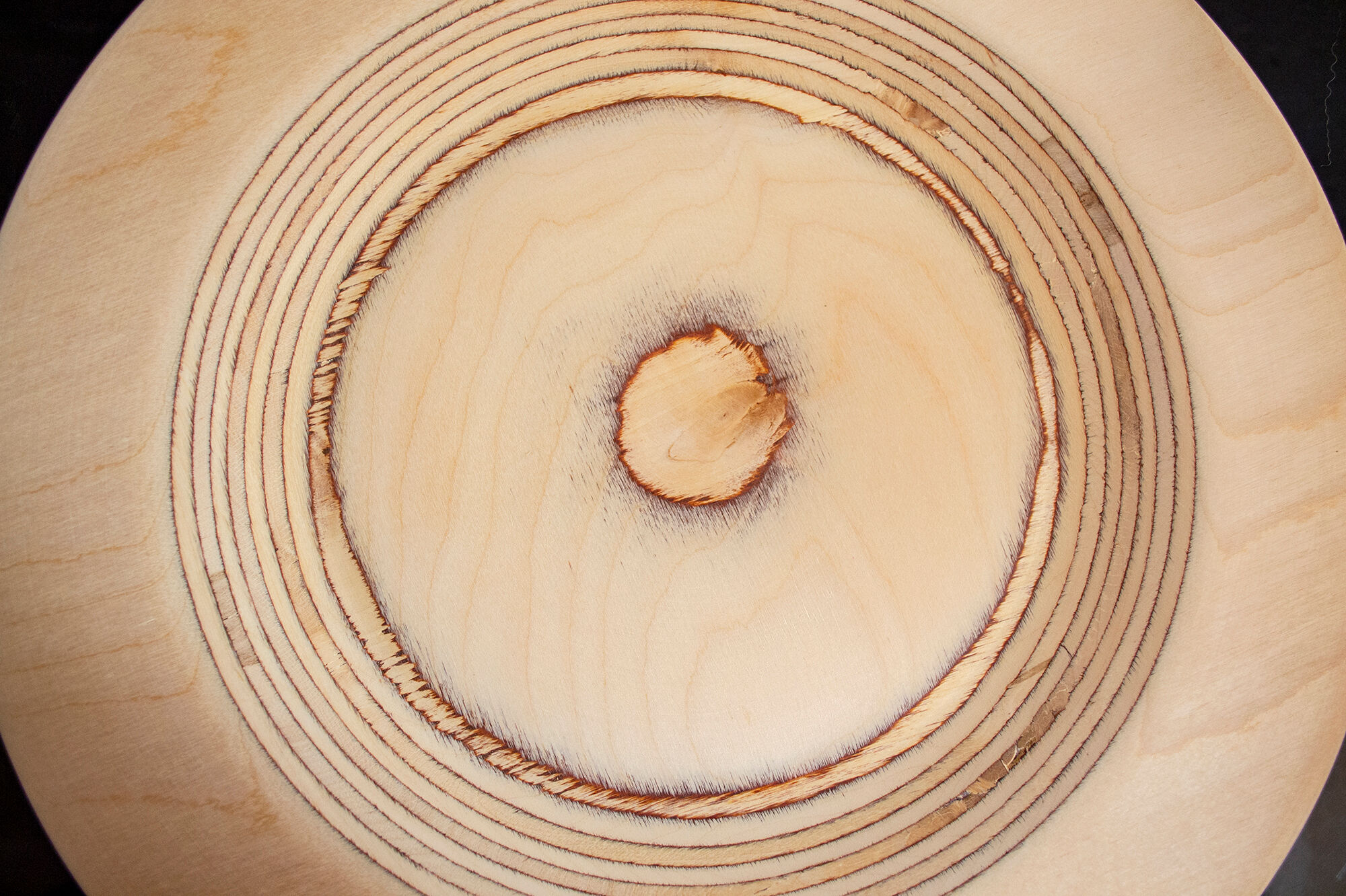Set of birch wood plates by Eero Saarinen for Keuruu 60s