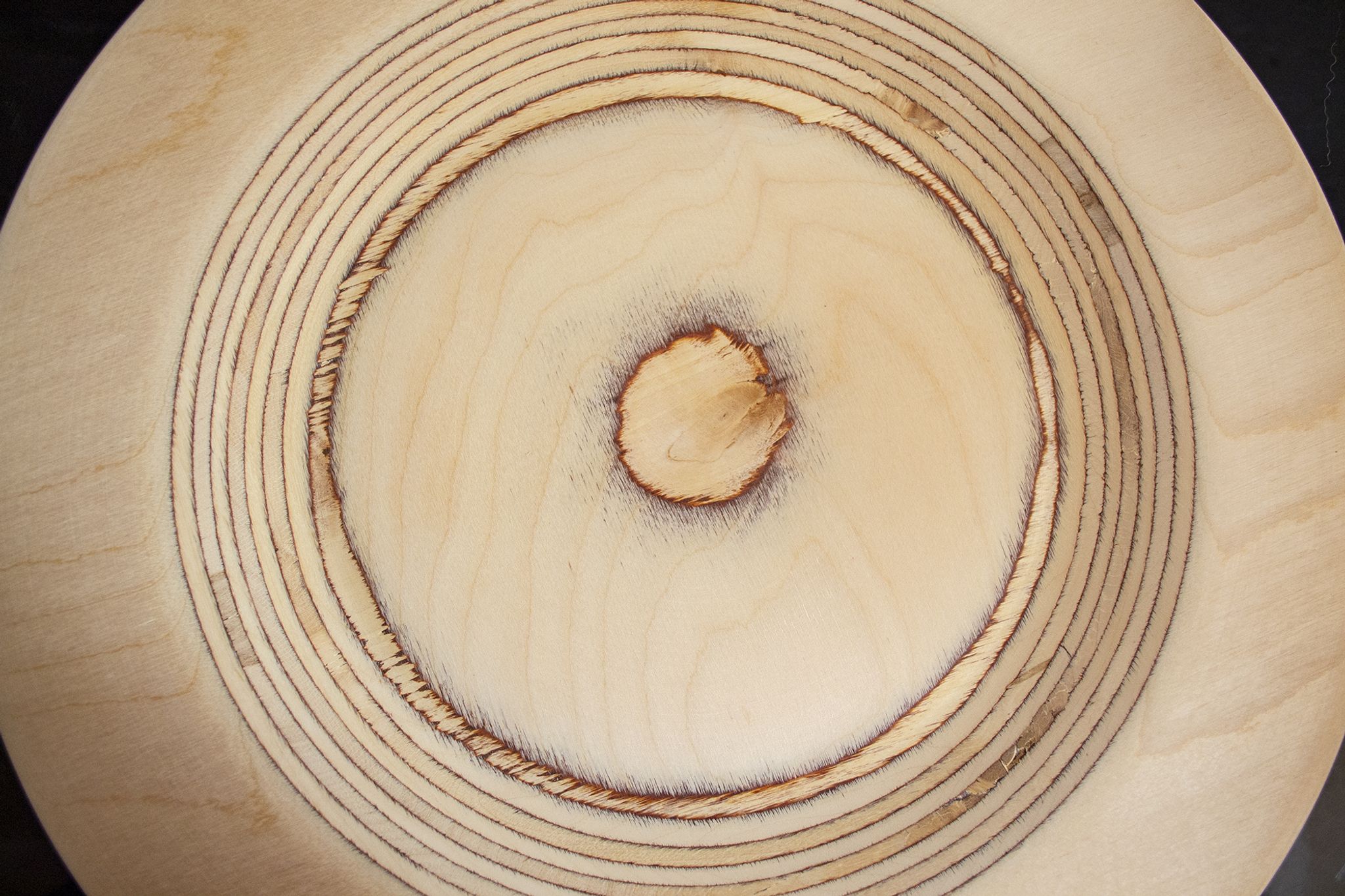 Set of birch wood plates by Eero Saarinen for Keuruu 60s