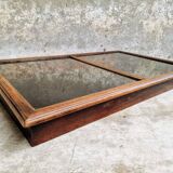 Vitrine de table d'exposition ancienne