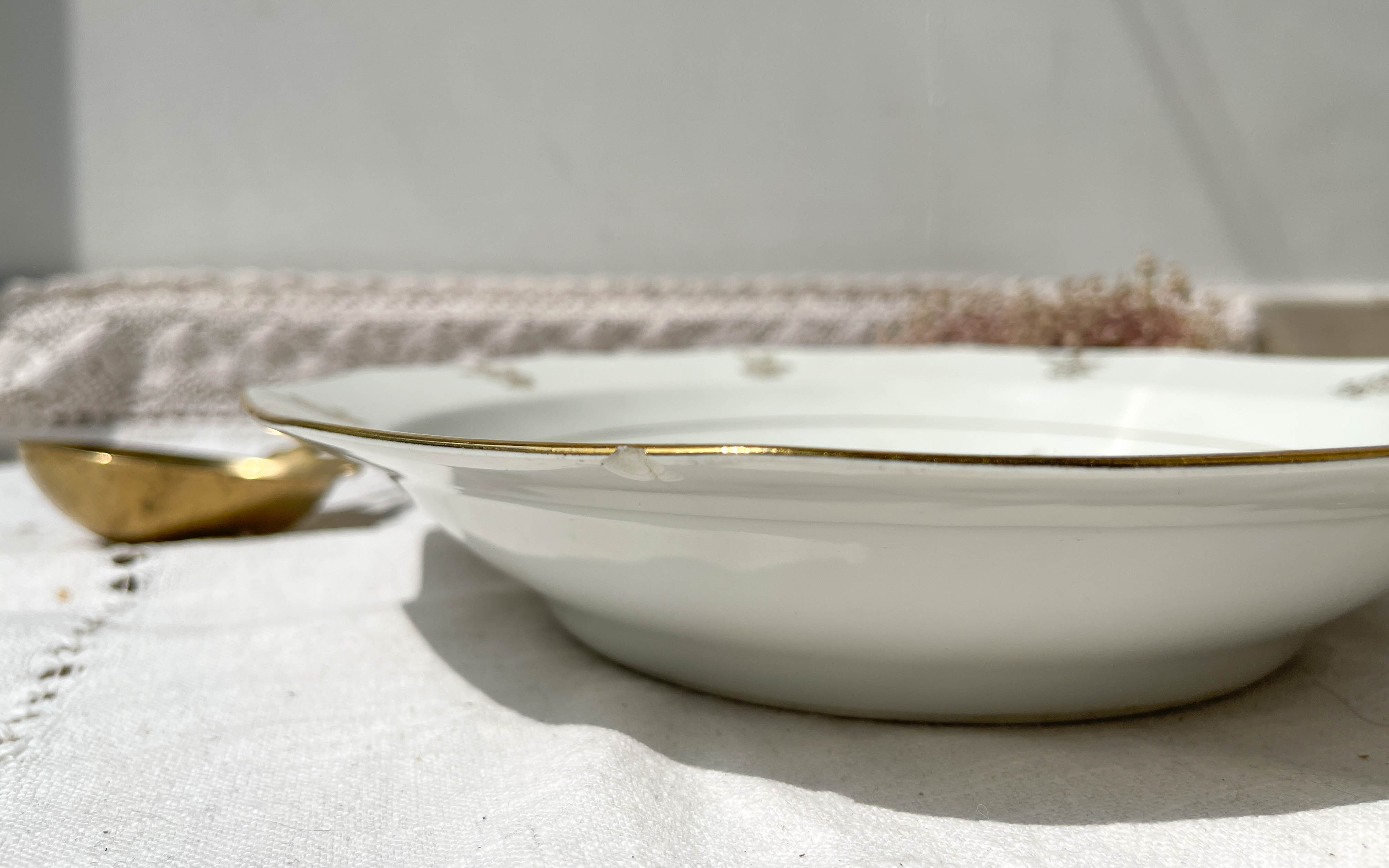 Mehun Limoges porcelain deep dish
