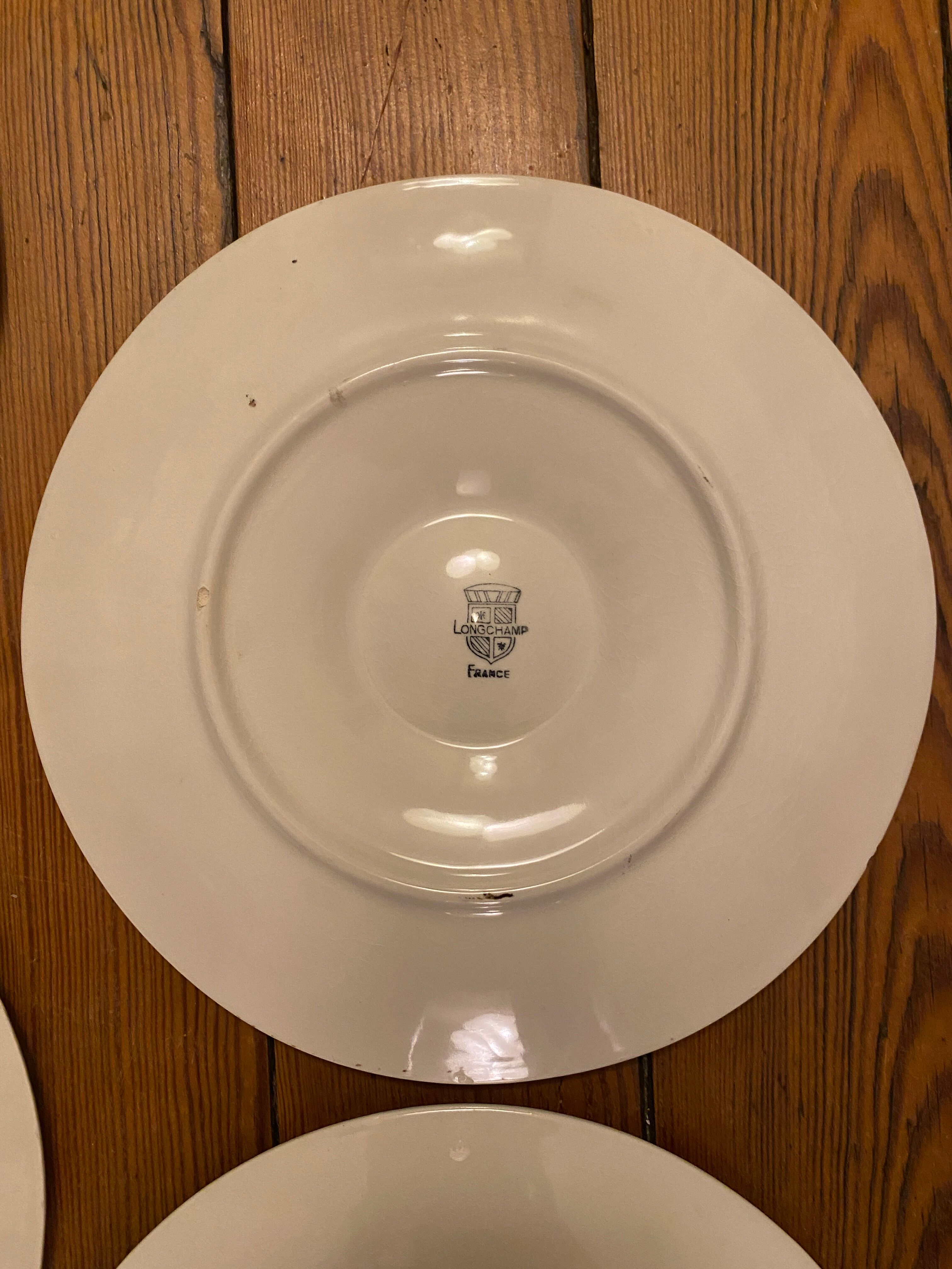 Set de 4 assiettes à huîtres Longchamp