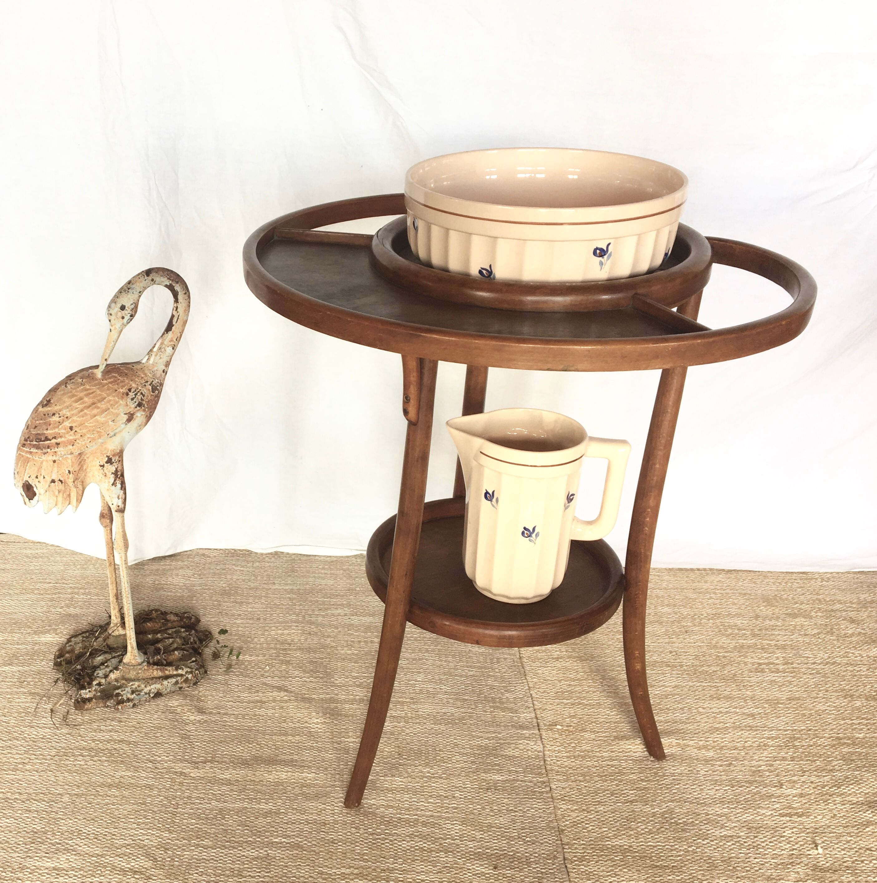 Furniture toilet Baumann 1920/30 and its earthenware