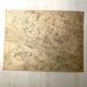Old cardboard map of Paris - 1st and 2nd Arrondissement
