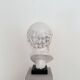 White Bust of Socrates, 1940, Plaster on a Black Marble Base