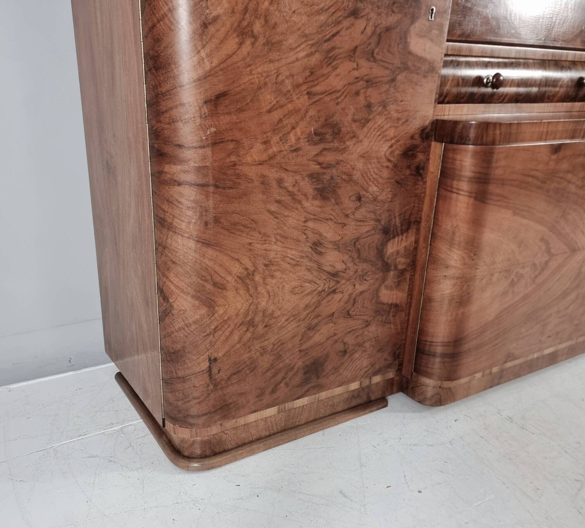 Art Deco Display Sideboard, 1940s