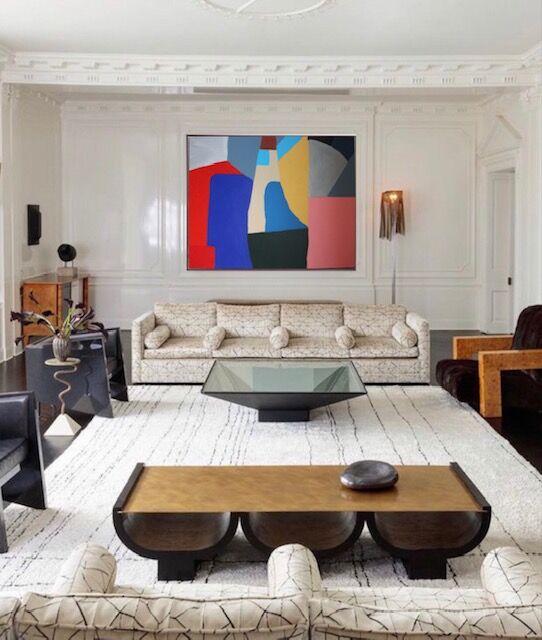 Contemporary abstract composition coloured N.4