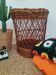 Large basket / laundry basket - vintage wicker toy basket