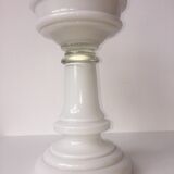 One-piece white opaline kerosene lamp
