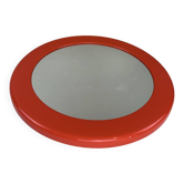 Miroir orange vintage