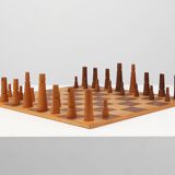 De Coene Chess Set With Original Box Attr. to Christophe Gevers, Belgium