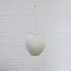 White plastic pendant lamp Pearl Shade by Lars Schiøler 1960