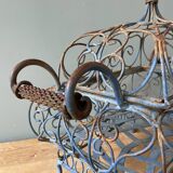 Decorative wrought iron basket