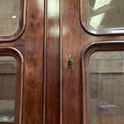 Window furniture in two bodies Napoleon III Mahogany and veneer XIX century