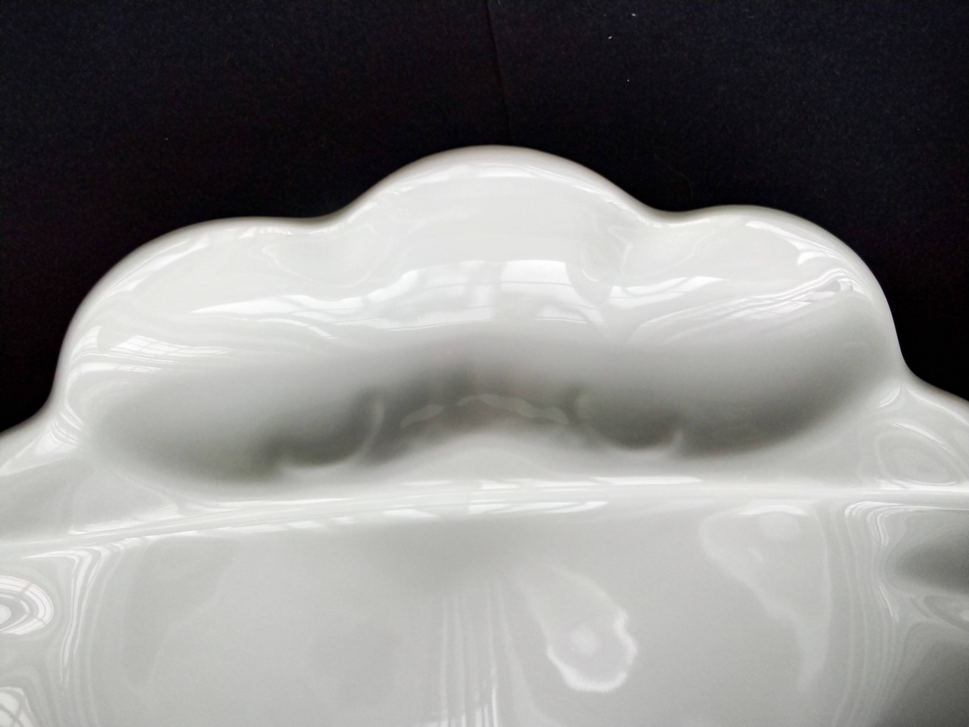 6 Limoges porcelain asparagus plates