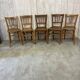 Chaises bistrot dépareillées x5