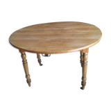 Vintage round table with folding edges