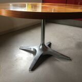 Table circulaire marquetée