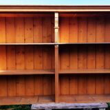 Pine bookcase (251 x 49 x height 288 cm)