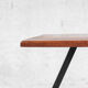 Solid wood coffee table and metal feet-1960