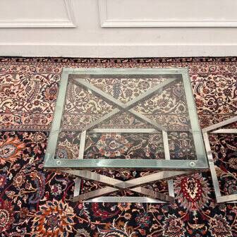 2x Eichholtz side table Criss Cross
