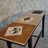 Vintage coffee table with tiles