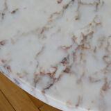 60s marble marble round coffee table
