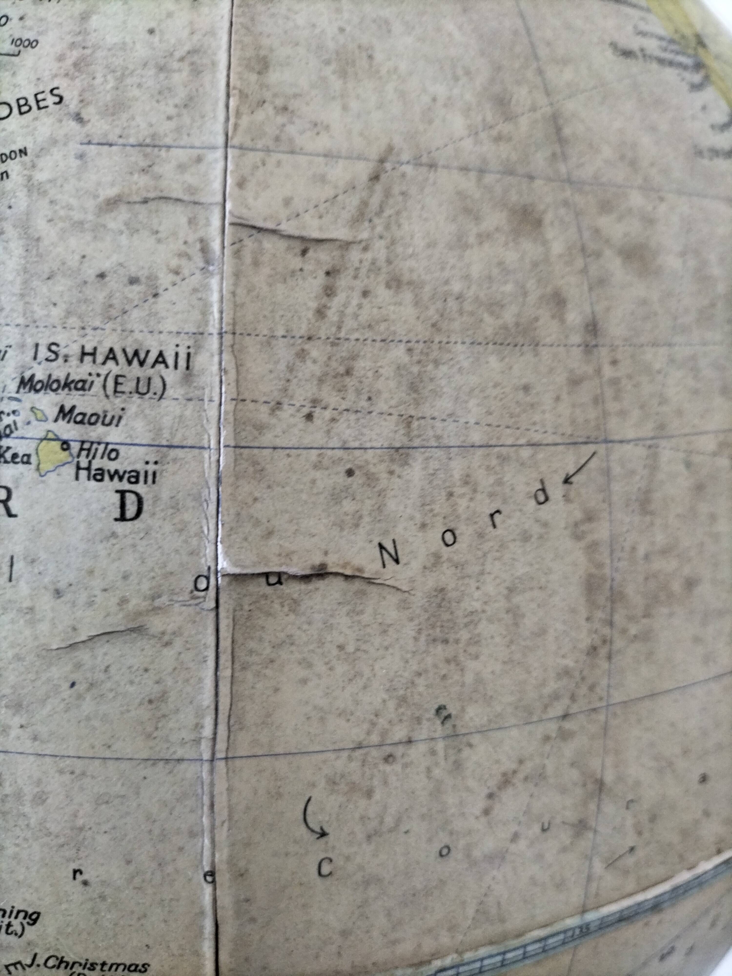 Vintage Globe Taride Maps – 1960