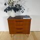 Danish mid-century chest of drawers with four teak drawers.