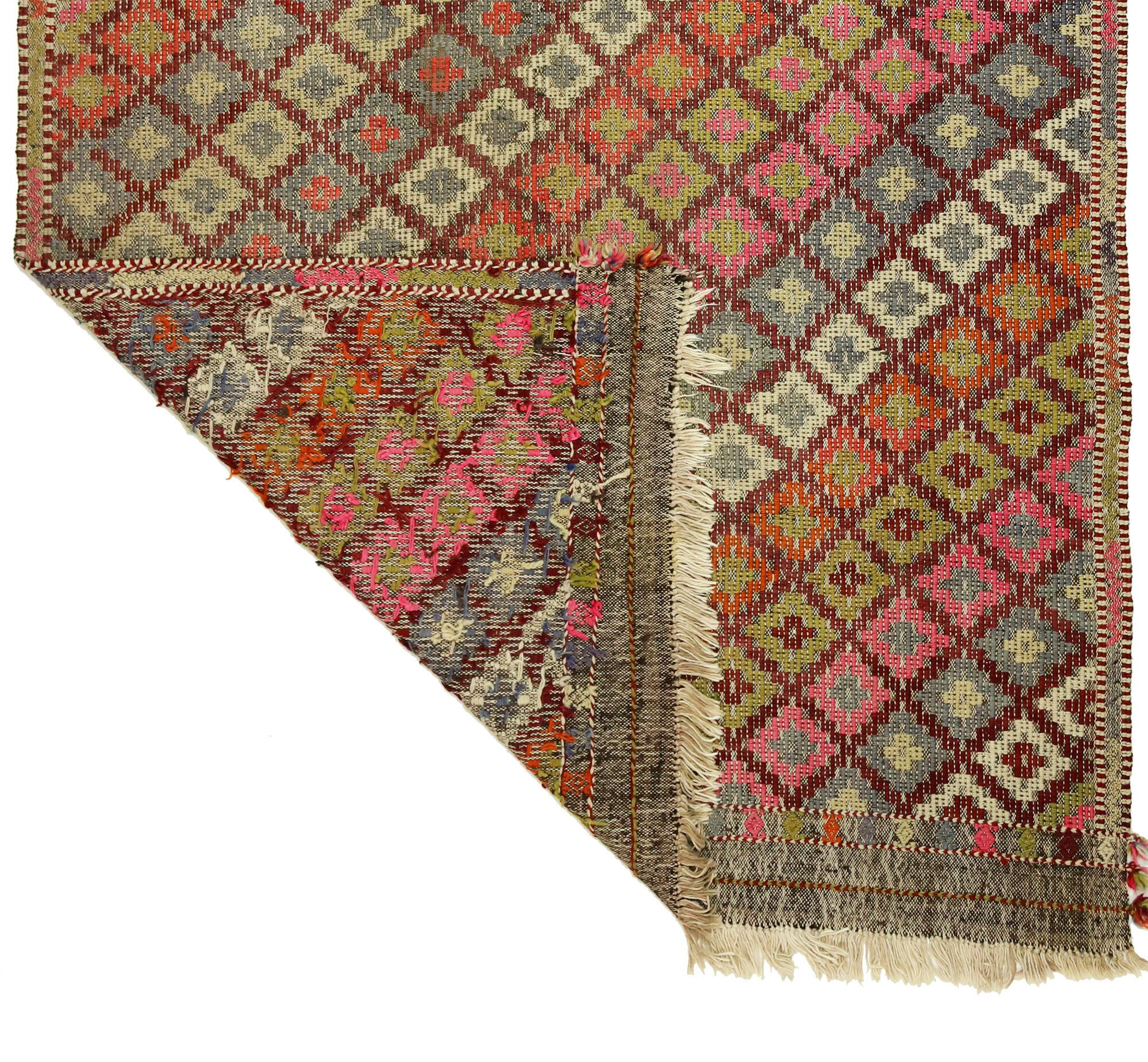 Anatolian handmade kilim rug 230 cm x 146 cm