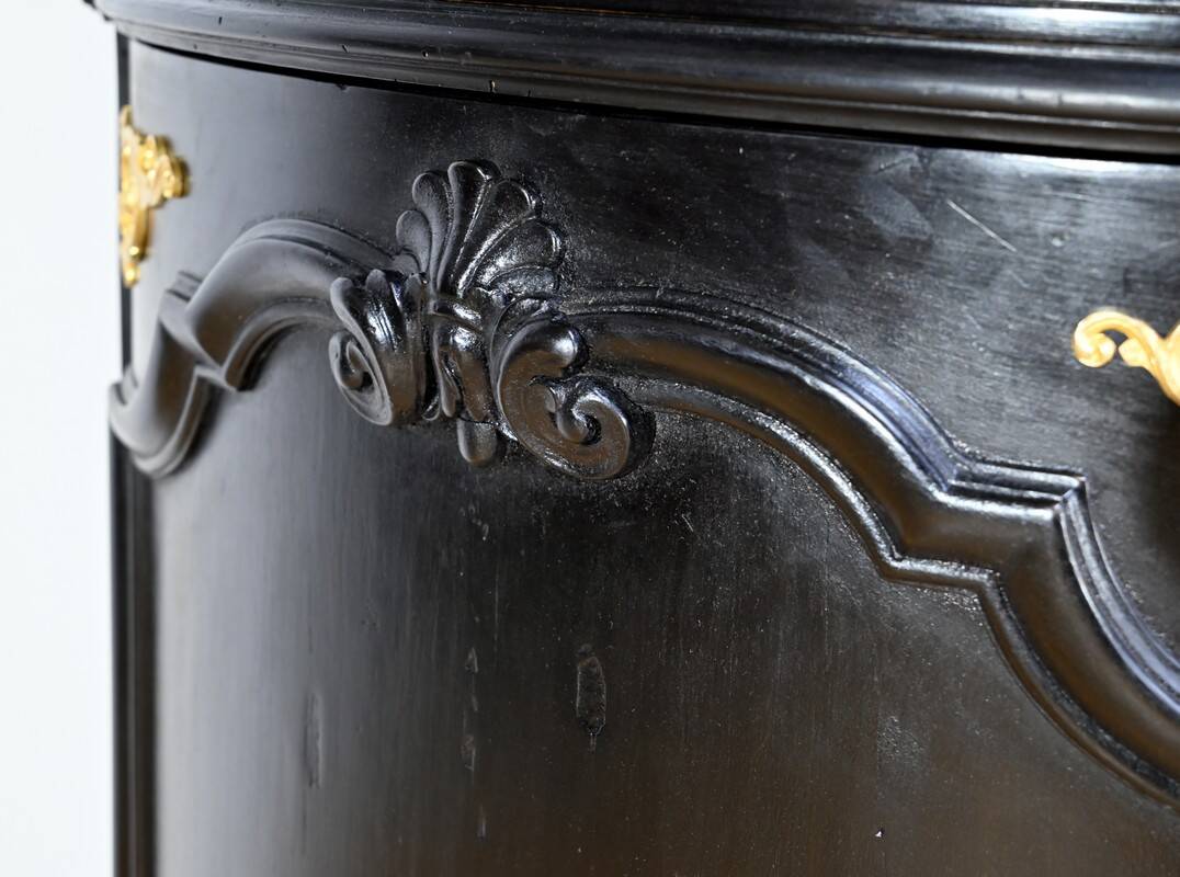 Sideboard of Blackened Oak Paneling, Regency style – Late 19th century