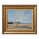 Christophe Rielland (XXᵉ siècle) – Vue de port et plage animée