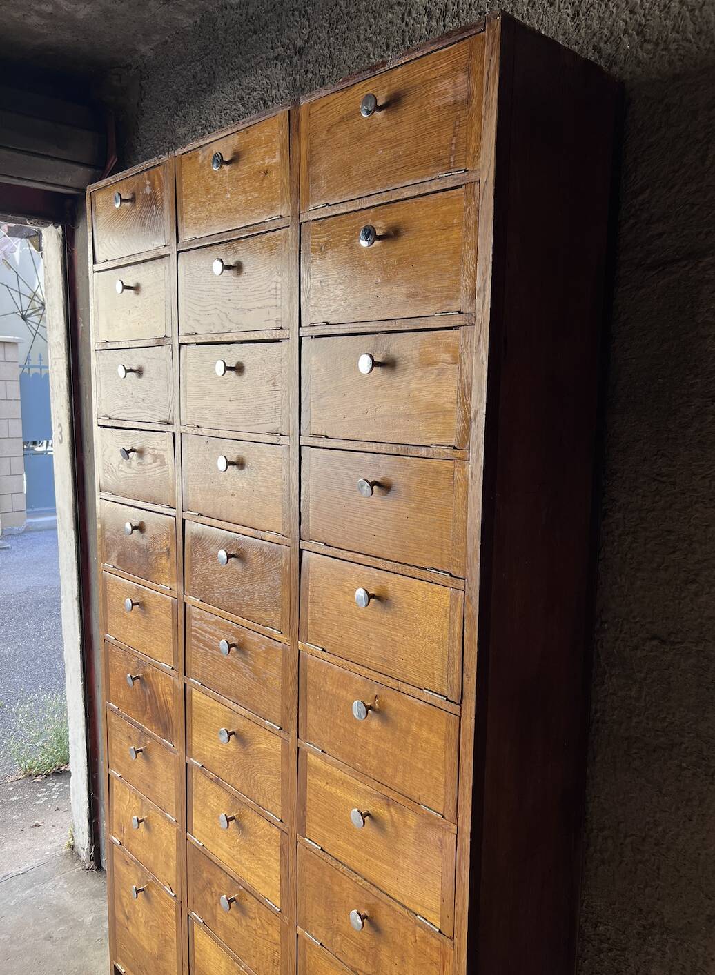 Meuble de Notaire à Clapets (meuble métier vintage)