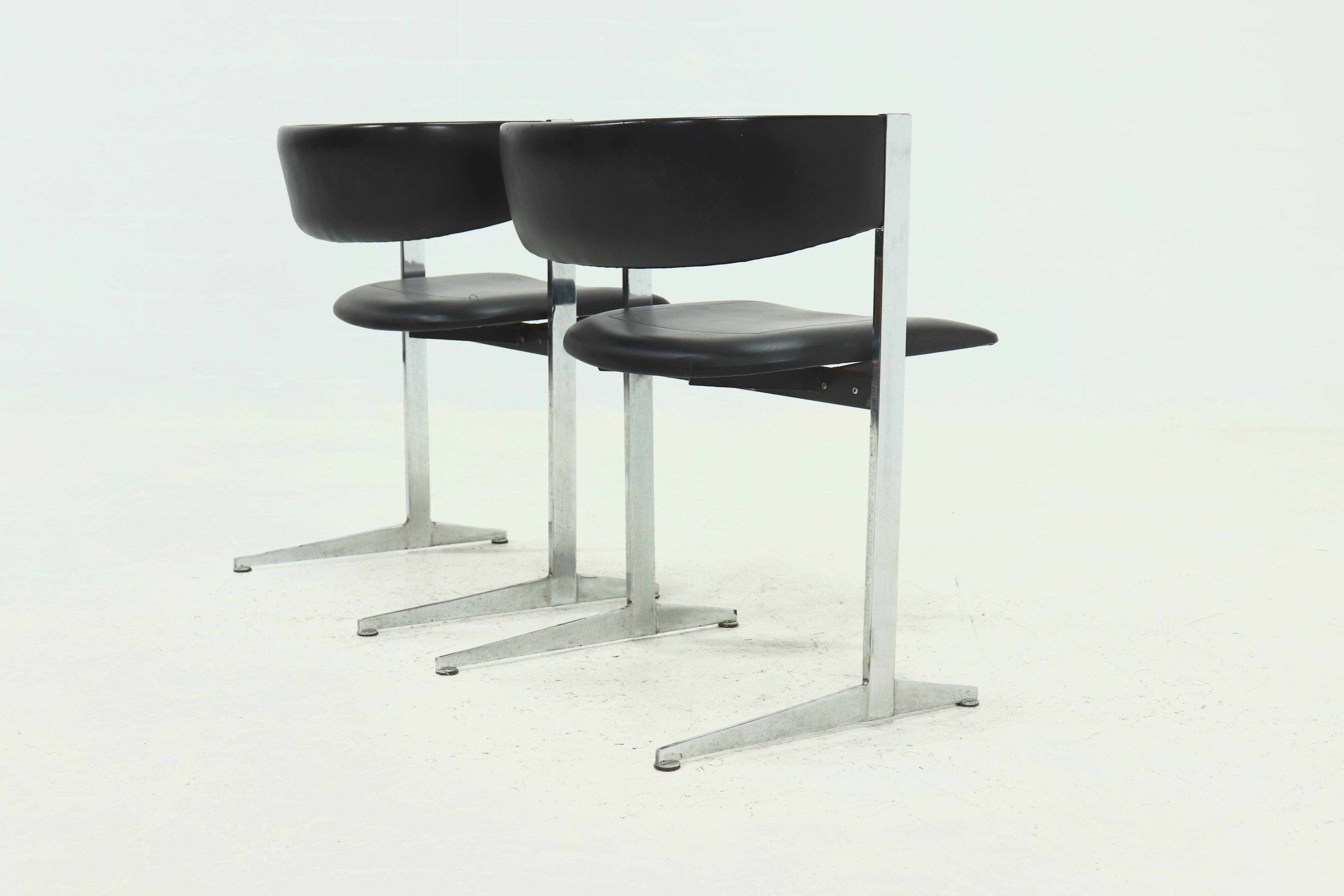 Set of 2 Sigma Dining Chairs by Sigmachair Italy, 1970s