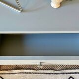Bedside table with spindle legs