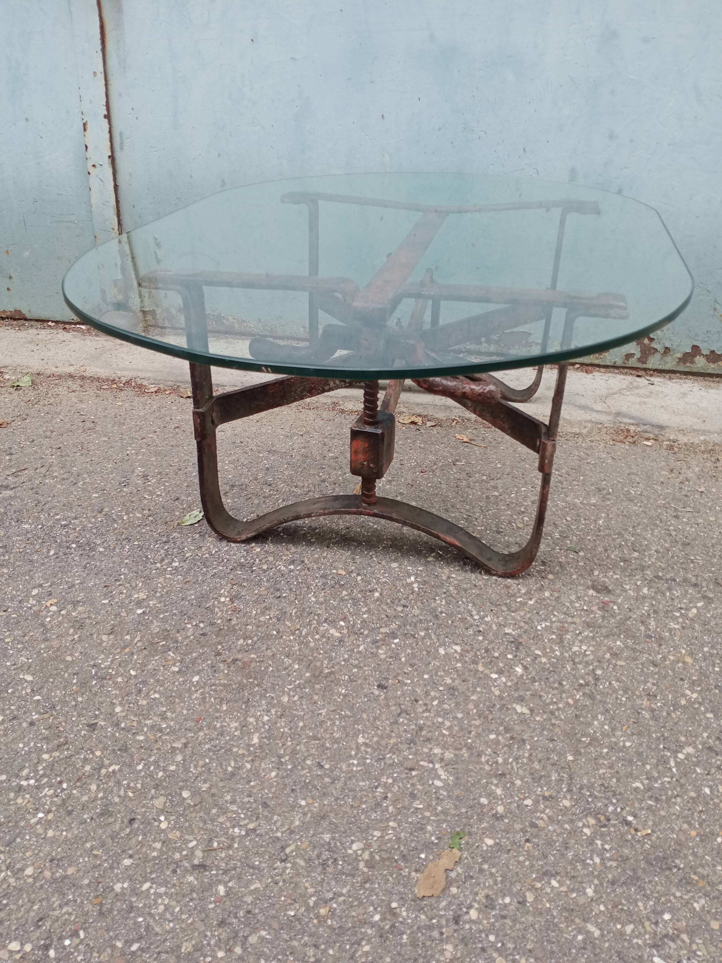 Industrial coffee table