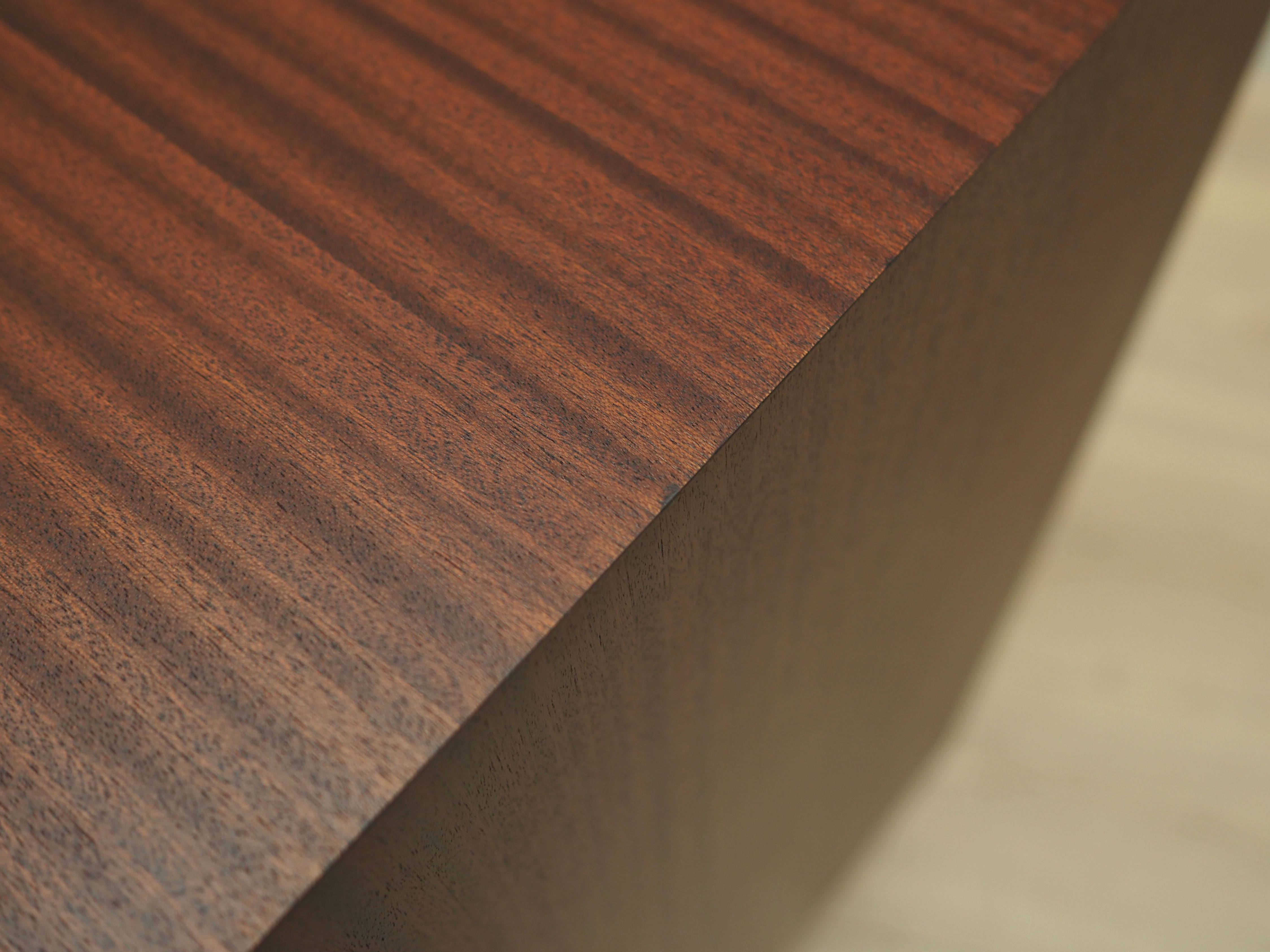 Mahogany chest of drawers, Danish design, 1970s, manufacture: Omann Jun