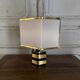 Lampe italienne Romeo Rega en laiton et laque XXe