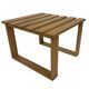 Vintage 1970s coffee table/side table, white oak slats slatted design